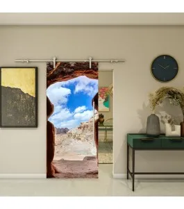 Glasschiebetür PIPE-LINE - Fotoprint Model 45