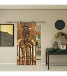 Glasschiebetür PIPE-LINE - Fotoprint Model 48