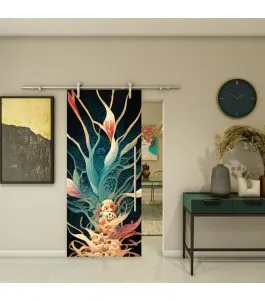 Glasschiebetür PIPE-LINE - Fotoprint Model 54