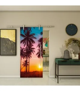 Glasschiebetür PIPE-LINE - Fotoprint Model 63