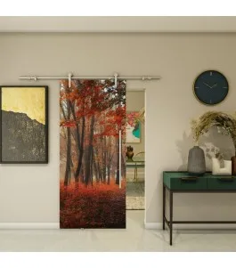 Glasschiebetür PIPE-LINE - Fotoprint Model 67