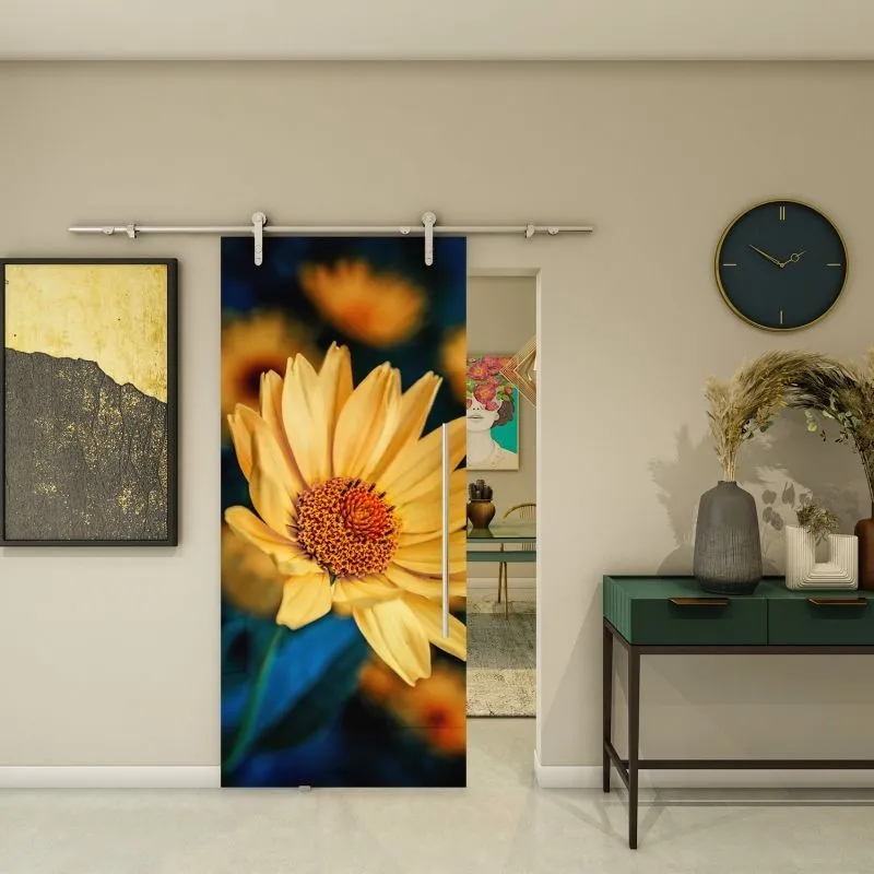 Glasschiebetür PIPE-LINE - Fotoprint Modell 69