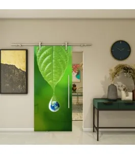 Glasschiebetür PIPE-LINE - Fotoprint Model 74