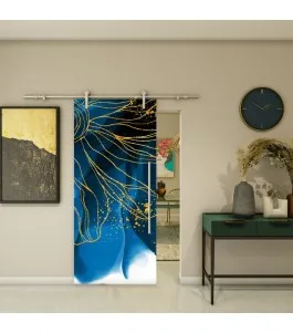 Glasschiebetür PIPE-LINE - Fotoprint Model 77