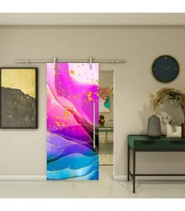 Glasschiebetür PIPE-LINE - Fotoprint Model 79