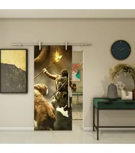 Glasschiebetür PIPE-LINE - Fotoprint Model 81