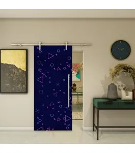 Glasschiebetür PIPE-LINE - Fotoprint Model 82