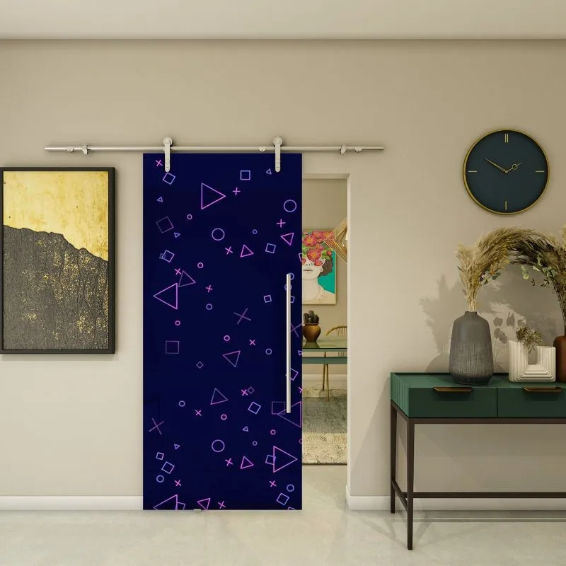 Glasschiebetür PIPE-LINE - Fotoprint Modell 82