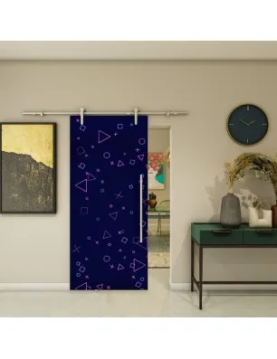 Glasschiebetür PIPE-LINE - Fotoprint Model 82