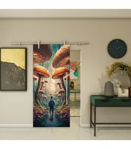 Glasschiebetür PIPE-LINE - Fotoprint Model 83