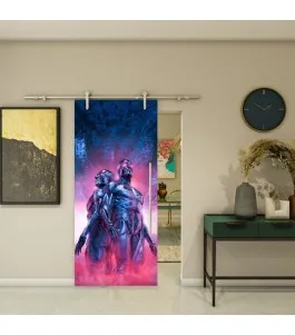 Glasschiebetür PIPE-LINE - Fotoprint Model 87