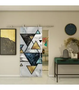 Glasschiebetür PIPE-LINE - Fotoprint Model 97