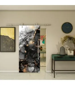 Glasschiebetür PIPE-LINE - Fotoprint Model 102