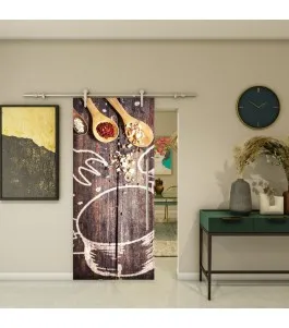 Glasschiebetür PIPE-LINE - Fotoprint Model 108