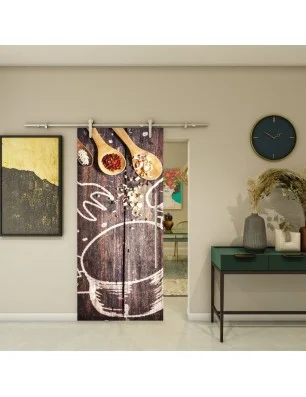 Glasschiebetür PIPE-LINE - Fotoprint Model 108