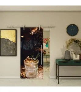 Glasschiebetür PIPE-LINE - Fotoprint Model 111