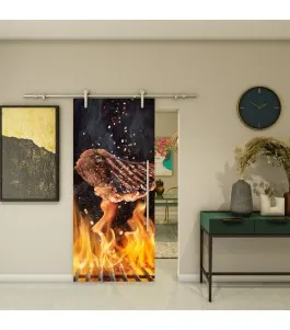 Glasschiebetür PIPE-LINE - Fotoprint Model 119