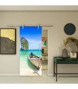 Glasschiebetür PIPE-LINE - Fotoprint Model 120