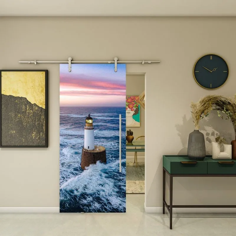 Glasschiebetür PIPE-LINE - Fotoprint Modell 124 Glasschiebetür PIPE-LINE - Fotoprint Modell 124