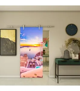 Glasschiebetür PIPE-LINE - Fotoprint Model 125