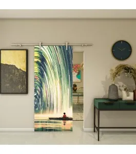 Glasschiebetür PIPE-LINE - Fotoprint Model 130