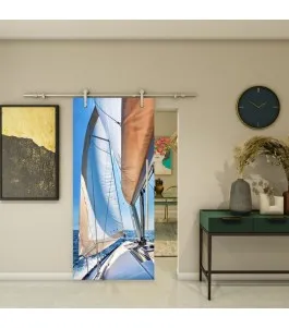 Glasschiebetür PIPE-LINE - Fotoprint Model 137