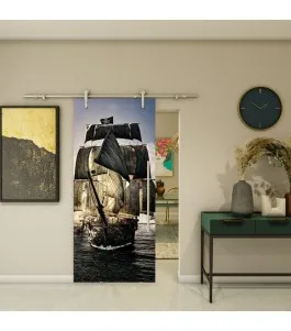 Glasschiebetür PIPE-LINE - Fotoprint Model 140