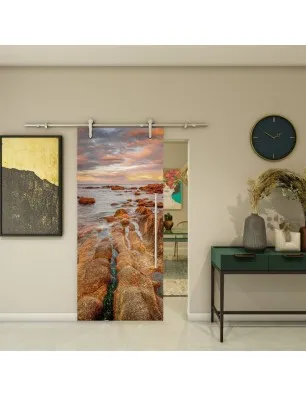 Glasschiebetür PIPE-LINE - Fotoprint Model 143