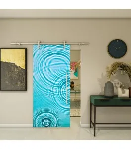 Glasschiebetür PIPE-LINE - Fotoprint Model 145