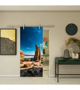 Glasschiebetür PIPE-LINE - Fotoprint Model 147