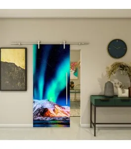 Glasschiebetür PIPE-LINE - Fotoprint Model 151