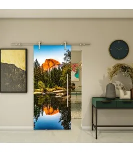 Glasschiebetür PIPE-LINE - Fotoprint Model 160