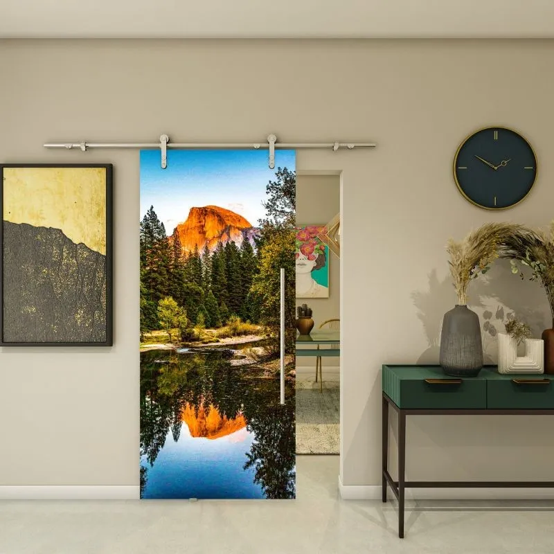 Glasschiebetür PIPE-LINE - Fotoprint Modell 160