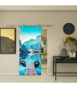 Glasschiebetür PIPE-LINE - Fotoprint Model 164