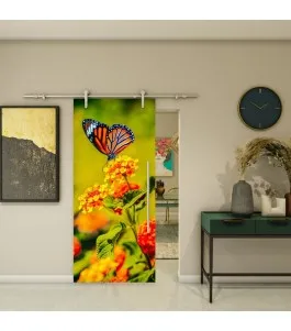 Glasschiebetür PIPE-LINE - Fotoprint Model 167