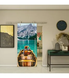 Glasschiebetür PIPE-LINE - Fotoprint Model 169