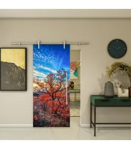 Glasschiebetür PIPE-LINE - Fotoprint Model 180