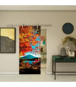 Glasschiebetür PIPE-LINE - Fotoprint Model 181