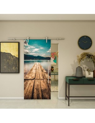Glasschiebetür PIPE-LINE - Fotoprint Model 182