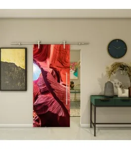 Glasschiebetür PIPE-LINE - Fotoprint Model 186