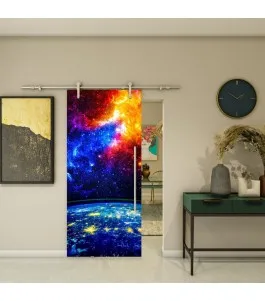 Glasschiebetür PIPE-LINE - Fotoprint Model 191