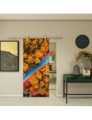 Glasschiebetür PIPE-LINE - Fotoprint Model 196