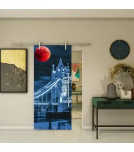 Glasschiebetür PIPE-LINE - Fotoprint Model 206