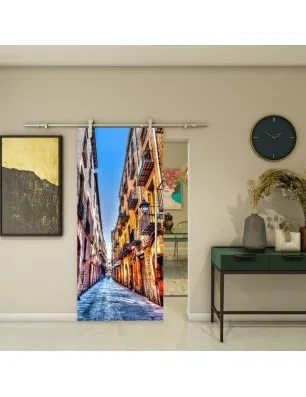 Glasschiebetür PIPE-LINE - Fotoprint Model 208