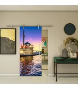 Glasschiebetür PIPE-LINE - Fotoprint Model 209