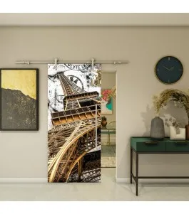 Glasschiebetür PIPE-LINE - Fotoprint Model 211