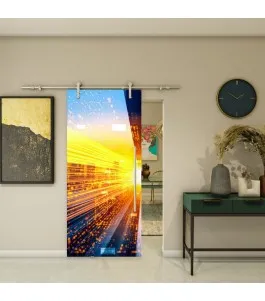 Glasschiebetür PIPE-LINE - Fotoprint Model 220