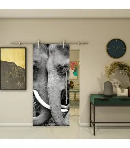 Glasschiebetür PIPE-LINE - Fotoprint Model 222