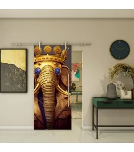 Glasschiebetür PIPE-LINE - Fotoprint Model 224