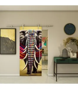 Glasschiebetür PIPE-LINE - Fotoprint Model 227